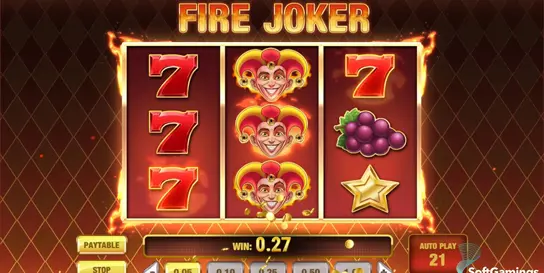 Fire Joker slot machine grid